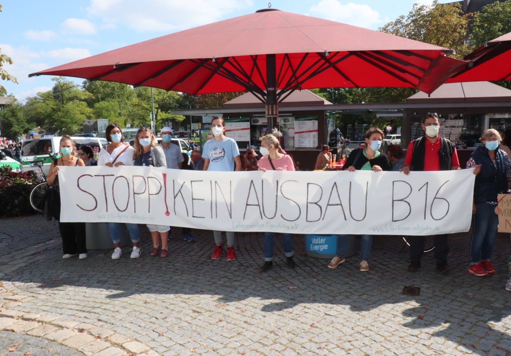 Unser Verein mitten dabei auf der Klima-Demonstration in Ingolstadt am 24.09.2021